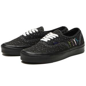 ☆VANS ANAHEIM FACTORY AUTHENTIC 44 DX 黒/灰☆柄 26.5cm バンズ アナハイム オーセンティック 44 デラックス 宇宙 星 VN0A5KX4AVU