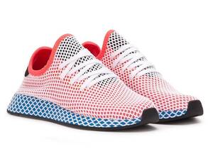 ☆adidas DEERUPT RUNNER 赤/青/黒 28.5cm アディダス ディーラプト ランナー ソールレッド CQ2624