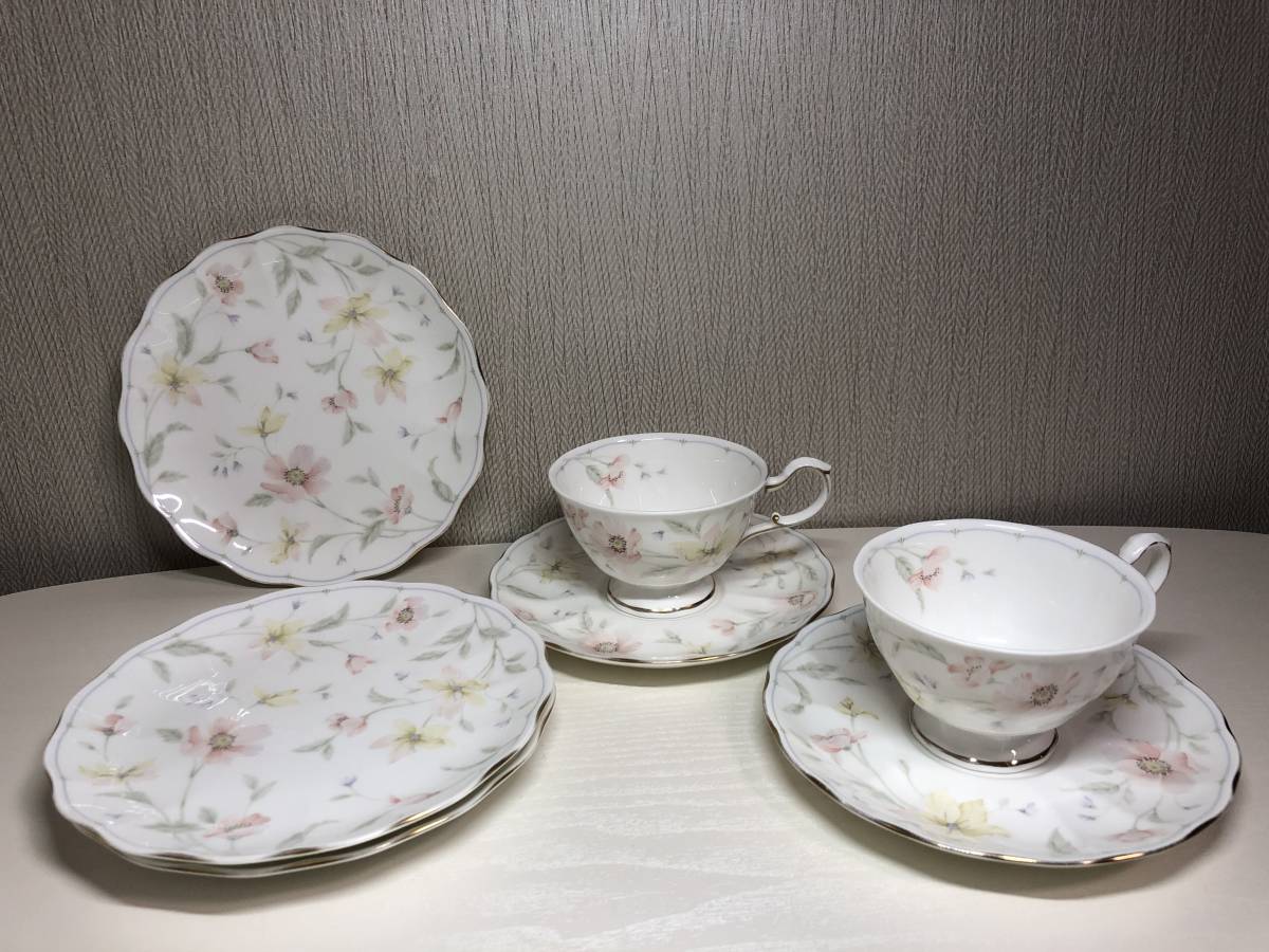 NARUMI ルーシーガーデンティーコーヒー兼用カップ&ソーサー5客 96010
