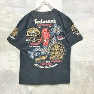 ◆お洒落な逸品◆Ted Company/テッドカンパニー 半袖 Tシャツ コットン100％ ブラック 黒 40 メンズ K101 ｃ3088