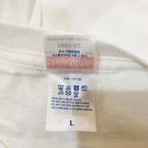 ◆大きいサイズ◆L◆お洒落な逸品◆Nao Kurasaki/クラサキ ナオ 倉咲奈央 半袖 Tシャツ ホワイト 白 メンズ L ON1899_画像9
