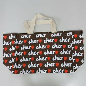 Cher shell tote bag Brown | orange M size 