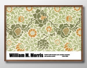 Art hand Auction 1-10286 ■ 免运费！！A3 海报 William Morris 北欧/韩国/绘画/插画/哑光, 住房, 内部的, 其他的