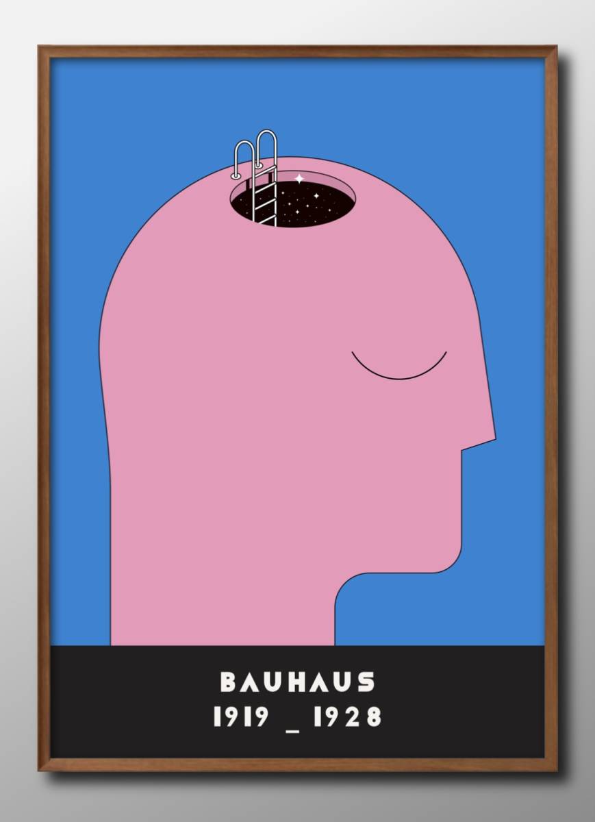 10482■送料無料!!A3ポスター『バウハウス BAUHAUS』北欧/韓国/絵画/イラスト/マット, 住まい, インテリア, その他