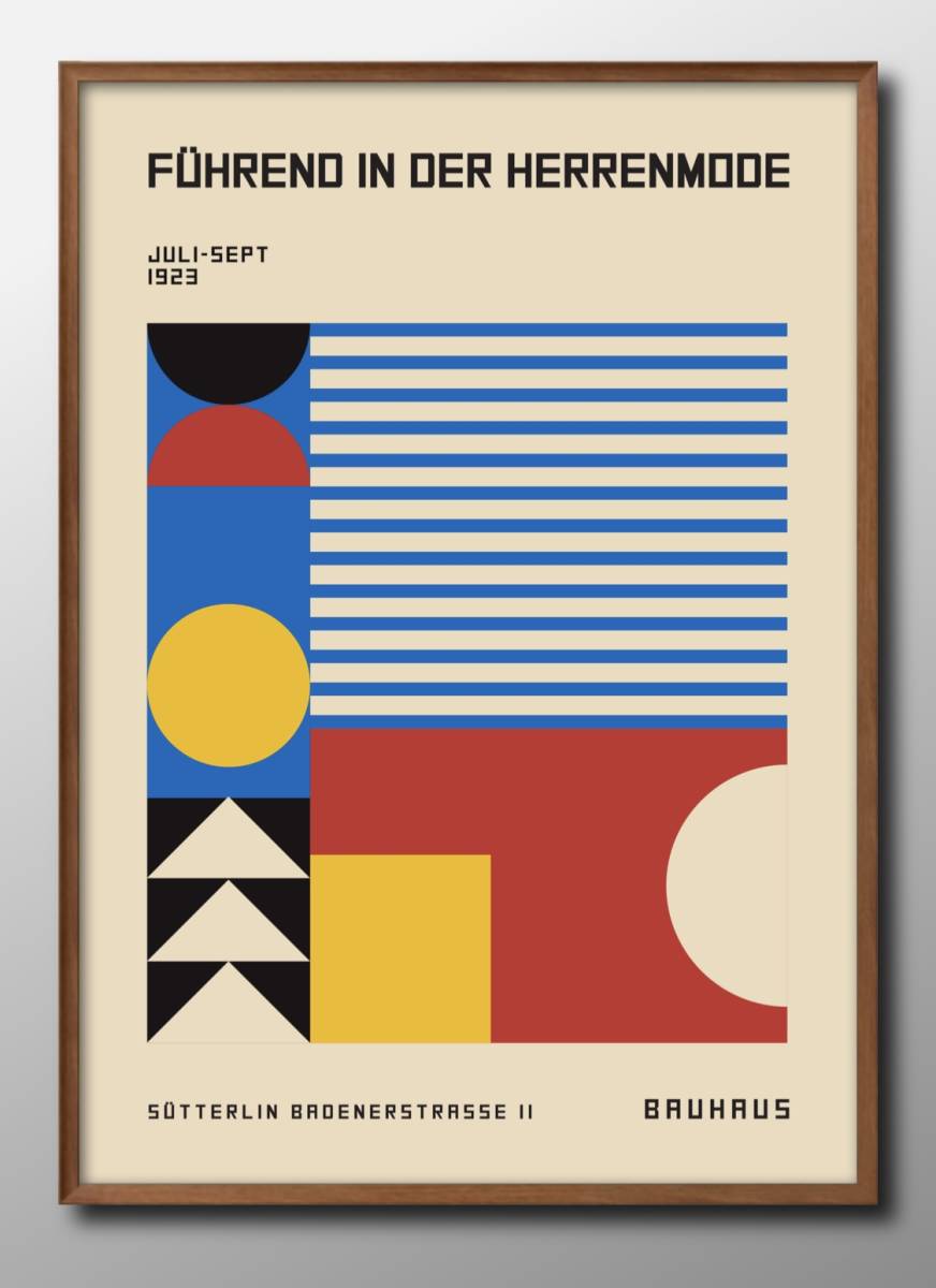8943■Kostenloser Versand!!A3 Poster BAUHAUS Skandinavien/Korea/Malerei/Illustration/Matt, Residenz, Innere, Andere