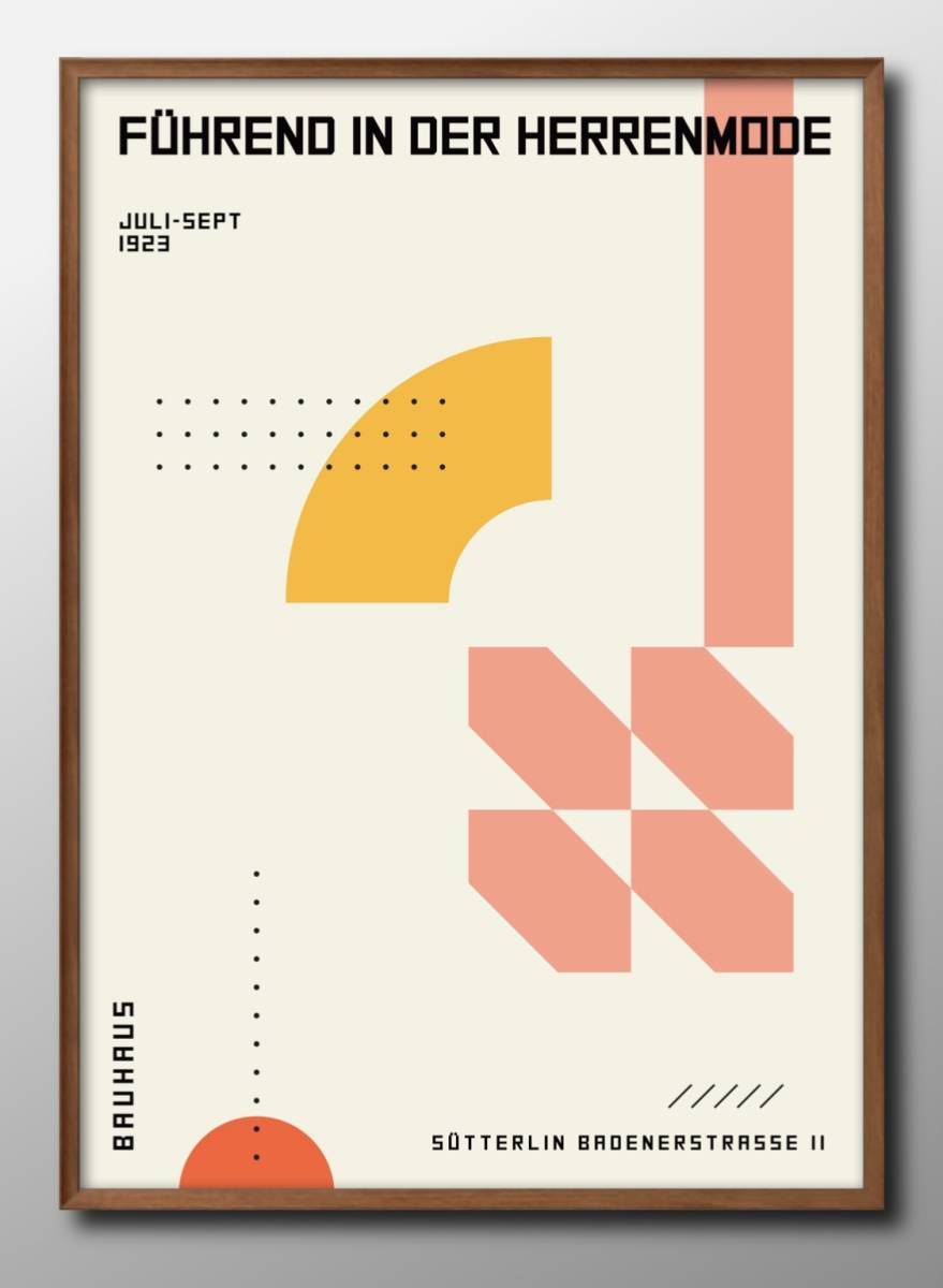 8910■Free shipping!!A3 poster BAUHAUS Scandinavia/Korea/Painting/Illustration/Matt, residence, interior, others