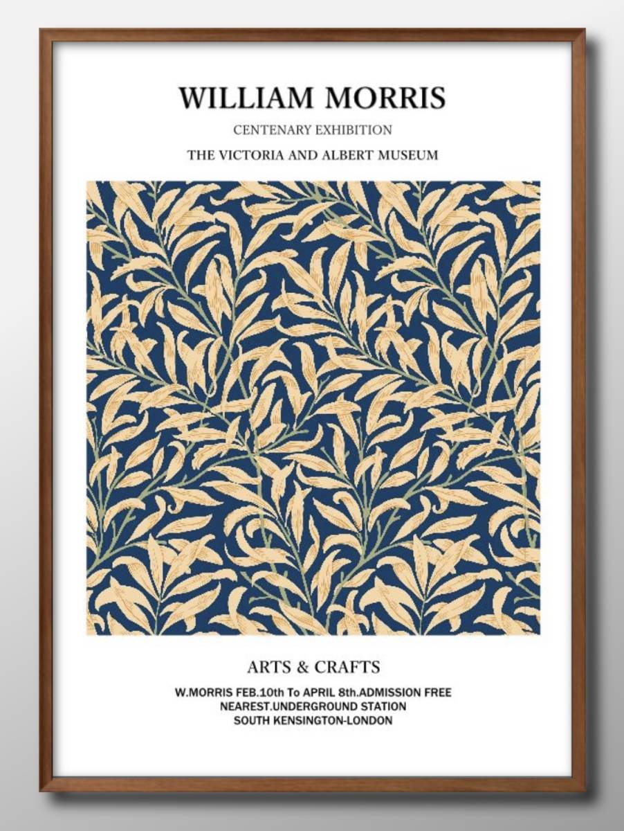1-9454■Kostenloser Versand!!A3-Poster William Morris Skandinavien/Korea/Malerei/Illustration/Matt, Residenz, Innere, Andere