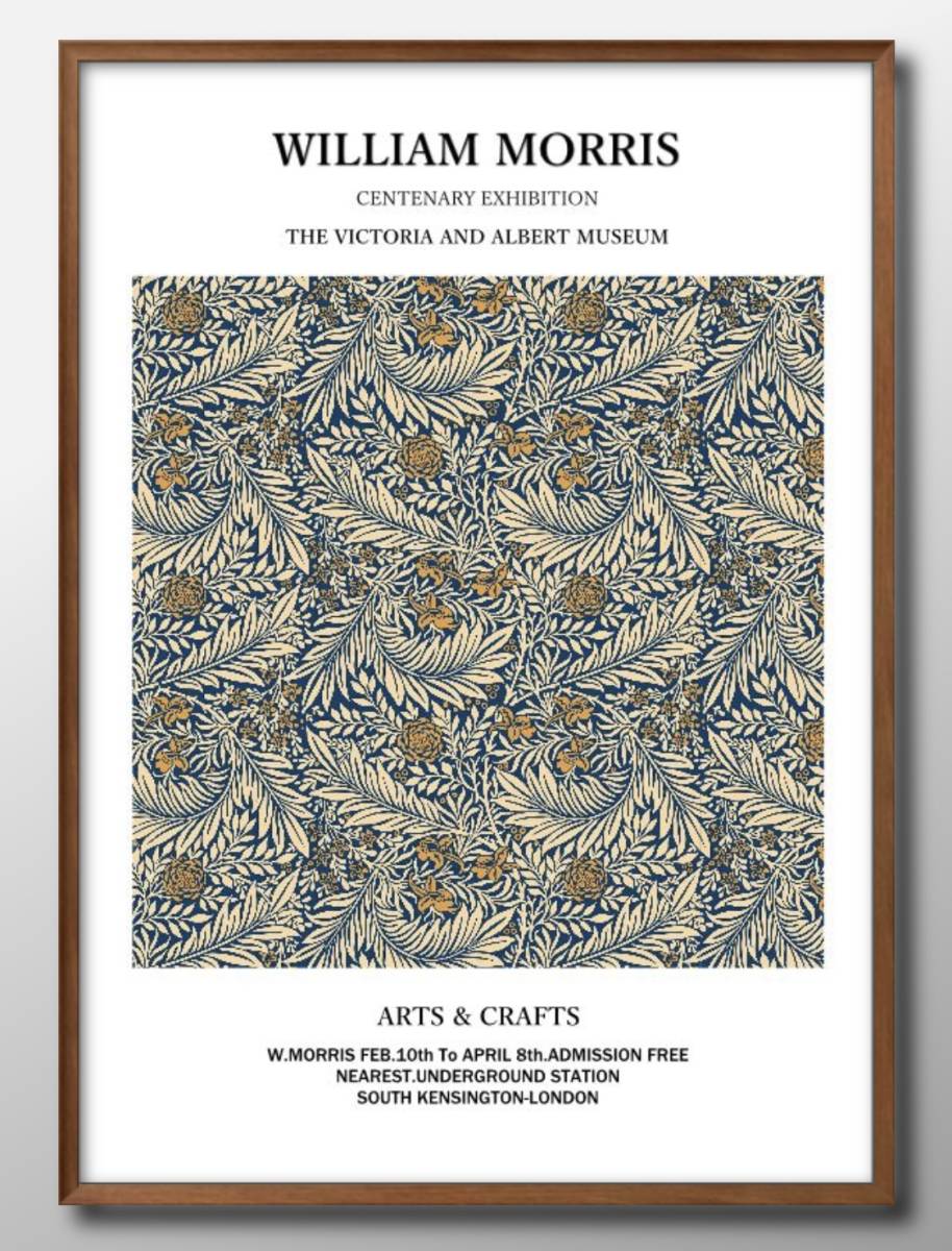 1-9450■Kostenloser Versand!! A3-Poster William Morris Skandinavien/Korea/Malerei/Illustration/Matt, Residenz, Innere, Andere