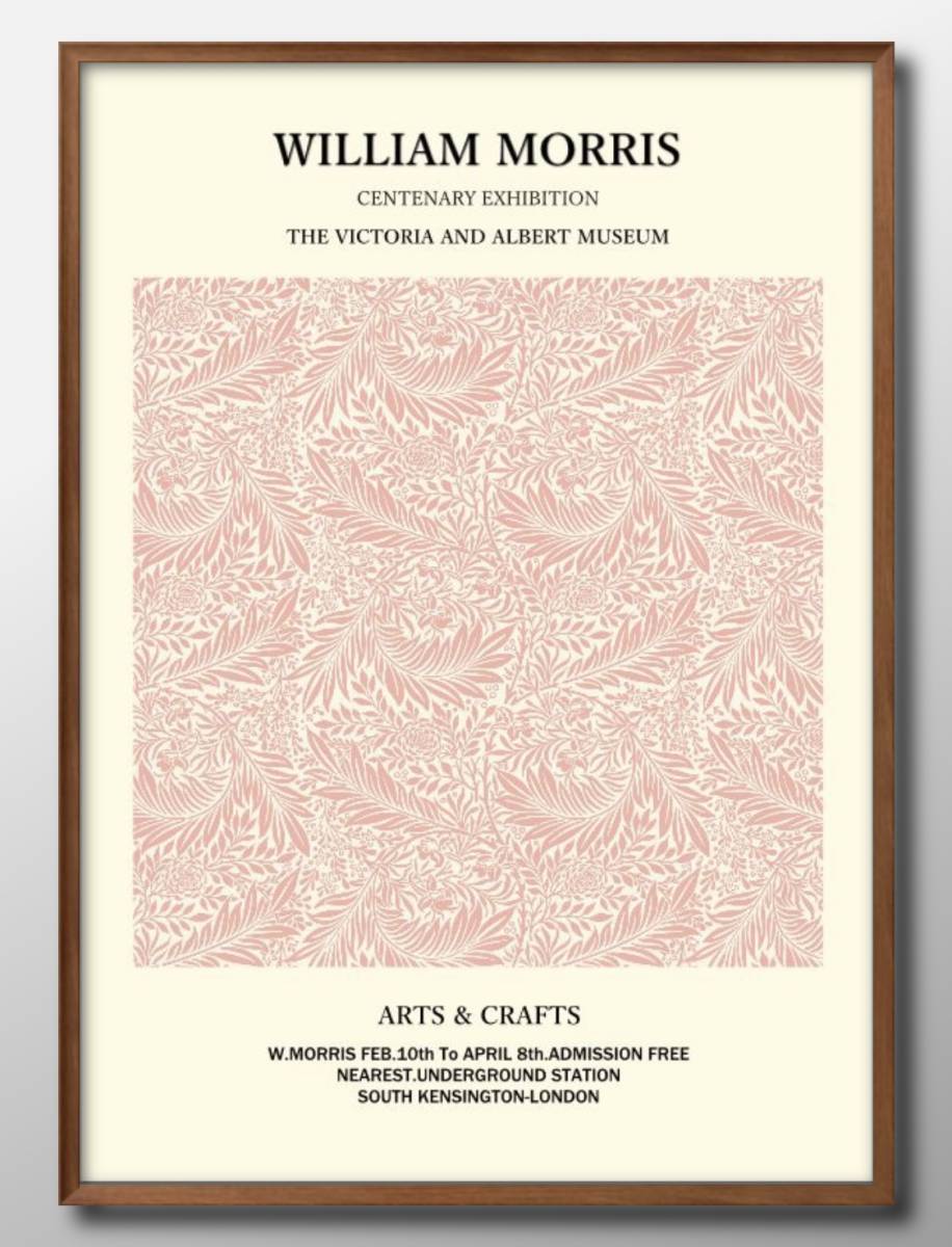 1-9448■Free shipping!!A3 poster William Morris Scandinavia/Korea/Painting/Illustration/Matt, residence, interior, others