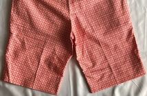 フィナモレ FINAMORE サイズ 44 コットン パンツ ショート ハーフ ピンク系 総柄 S〜M_画像8