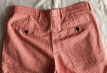 フィナモレ FINAMORE サイズ 44 コットン パンツ ショート ハーフ ピンク系 総柄 S〜M_画像9