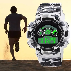  sport wristwatch wristwatch clock digital type LED digital wristwatch digital bicycle sport outdoor camp running white 