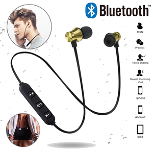 Bluetooth イヤホン ワイヤレスイヤホン iPhone アンドロイド 対応 ブルートゥース イヤフォン イヤホンマイク 両耳 USB 充電 ゴールド