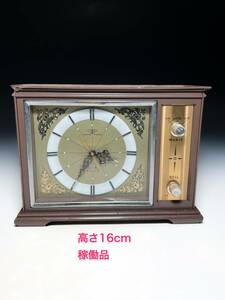 ■東京時計 TOKYO TOKEI 目覚ましオルゴール置時計 ゼンマイ式機械式時計 古時計 アンティーク古民具 インテリアオブジェ 2Jewels