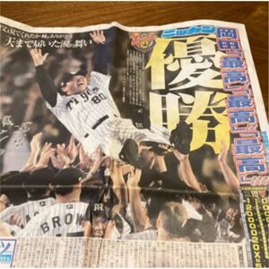 日刊スポーツ2005年（平成17年）9月30日金曜日阪神タイガース 優勝