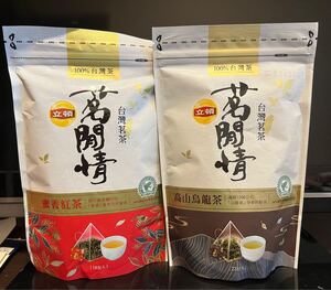 台湾立頓リプトン茗閒情 蜜香紅茶&高山烏龍茶 まとめて2袋40入立体ティパック 100%台湾茶