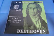 　【稀少1950年代レコード175g】　ベートーヴェン/交響曲第2・4番　トスカニーニ指揮NBC交響楽団　【24】_画像1