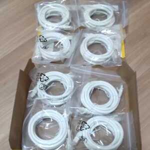 新品 LANケーブル カテゴリー6a 2m 8本セット cat6a 爪折れ防止 10Gbps 送料無料