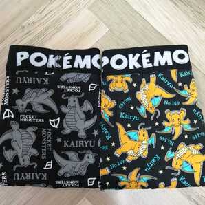 M ポケモン カイリュー ボクサーブリーフ ボクサーパンツ2枚 前閉じ メンズ アンダーウェア 肌着 下着 中学生 高校生 男子