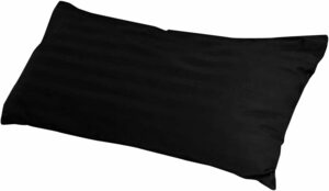  pillow with cover! microfibre cotton pillow 43×90cm long size soft washer bru cotton 100% satin stripe ( brilliant black )