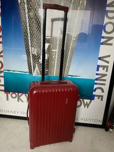 [ prompt decision / immediate payment ]! machine inside bringing in! RIMOWA Rimowa SALSA 2 wheel suitcase Carry case red red divider attaching 855.52 genuine article regular goods 