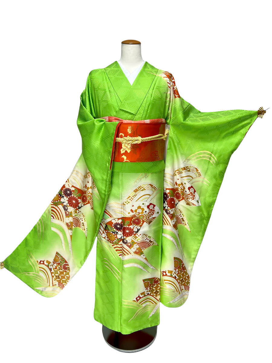 着物 再値下げ○阪神百貨店 特選品○正統派 古典柄○振袖 KIMONO