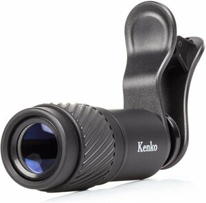 【vaps_3】Kenko スマートフォン用交換レンズ クリップ式 望遠レンズ 単眼鏡兼用モデル 7倍 18口径 KRP-7t 送込