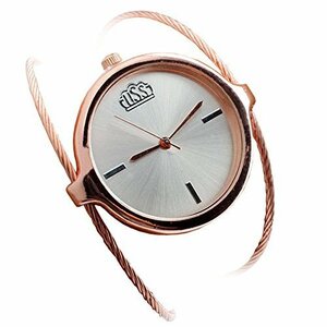 【vaps_5】レディース ワイヤーバンド 腕時計 《ピンク》 ワイヤーバングル 送込の商品画像