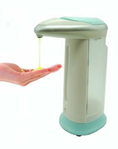 【vaps_4】自動ソープディスペンサー センサーポンプ 電池式 手をかざすだけ 手洗い 液体石鹸 送込