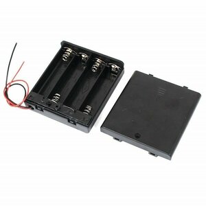 【vaps_6】電池ボックス 単3電池 4本用 スイッチ付き 単三電池 電池ケース 工作 送込