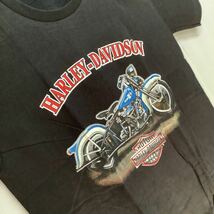 SR10B1. Tシャツ Lサイズ　HARLEY-DAVIDSON ③ ハーレーダビッドソン 黒_画像5