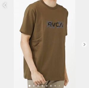 送料無料 新品 RVCA ルーカ メンズ LINX Ｔシャツ L ブラウン