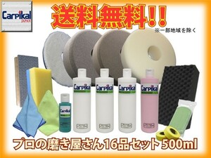 業務用 プロの磨き屋さん Ｗ・ギアアクション用バフ Sサイズ 16品セット 500ml