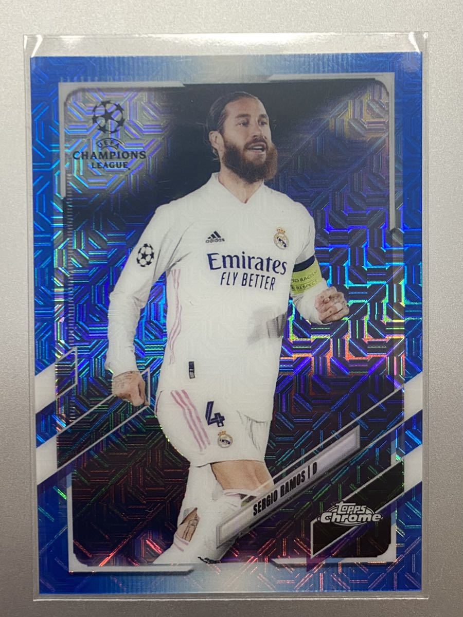 日本初の Topps Chrome PSG セルヒオ ラモス 直筆サインカード Auto