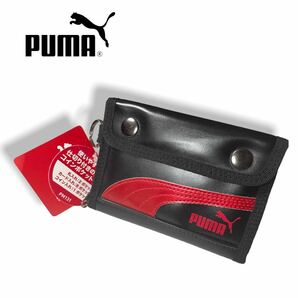 PUMA プーマ　財布 ブラック レザーミドルウォレット PM131BK