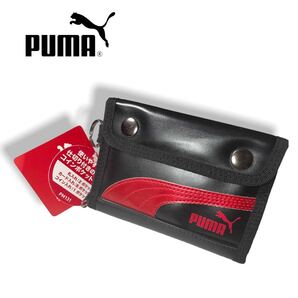 PUMA プーマ 財布 ブラック レザーミドルウォレット PM131BK