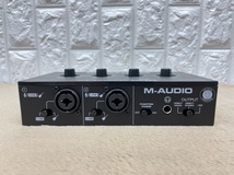 T288 美品中古 送料無料 M-AUDIO エムオーディオ M-TRACK DUO 2チャンネル USB オーディオインターフェース ファンタム電源搭載_画像5