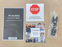 T288 美品中古 送料無料 M-AUDIO エムオーディオ M-TRACK DUO 2チャンネル USB オーディオインターフェース ファンタム電源搭載_画像9