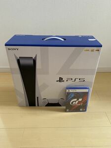 新品未開封 PlayStation5 プレイステーション５本体 ＋グランツーリスモ7 ディスクドライブ搭載モデル PS5 CFI-1100A 01 2022/7/27購入品