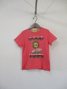 tweetyピンクＴシャツ サイズ120（USED）72317②