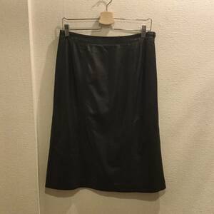  Burberry BURBERRY leather skirt 15/ bottom 