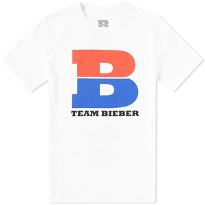  immediately shipping!M size new goods unused not yet have on white 2017 Stadium Tour new work JUSTIN BIEBER TEAM BIEBER TEE Justin beaver WHITE SUPREME h&m