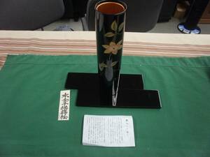 Art hand Auction 清仓大甩卖, 降价, 真金手绘漆器, 铁仙人掌, 漆器作坊, 铃竹, 花, 园艺, 其他的