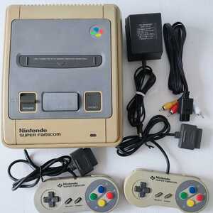 起動確認済み スーパーファミコン 本体 SFC 任天堂 ゲーム アダプター ケーブル コントローラー SHVC-001 セット