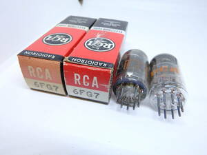 真空管 6FG7 2本セット RCA 箱入り 試験済み 3ヶ月保証　#019
