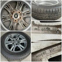 20年式バリ溝。EXCEEDER エクシーダー 15インチ×6J+50 PCD114.3 5穴 TRIANGLE 205/65R15ラジアル4本。ノア ヴォクシー ステップワゴン 等_画像9