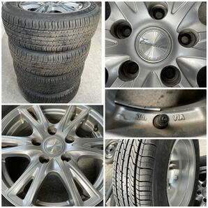 20年式バリ溝。EXCEEDER エクシーダー 15インチ×6J+50 PCD114.3 5穴 TRIANGLE 205/65R15ラジアル4本。ノア ヴォクシー ステップワゴン 等の画像10