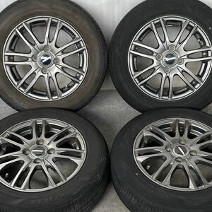 WEDS NEXTA 14インチ×5.5J＋50 100/4 社外ホイールGOOD YEAR 165/70R14ラジアルタイヤ付き4本。アクア フィールダー フリード ノート 等