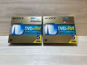 ソニー データ用DVD+RW 4倍速 5mmケース 5枚パック 5DPW47HPS 2つセット