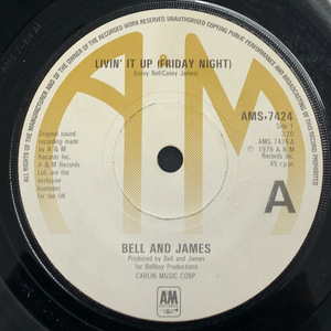 BELL & JAMES / Livin' It Up (Friday Night)